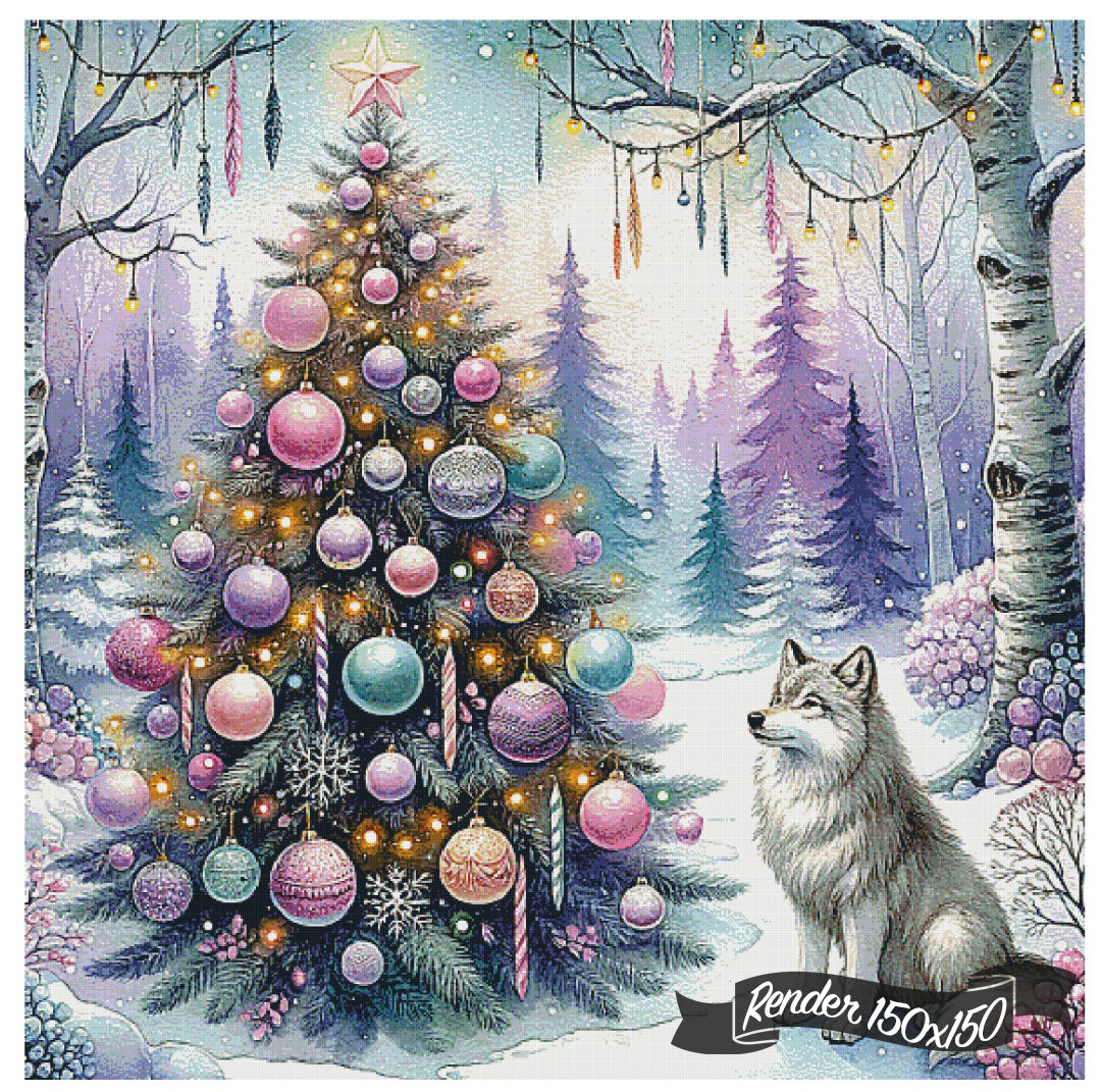 The Wolf And The Tree ©Cocomarshmallow Art