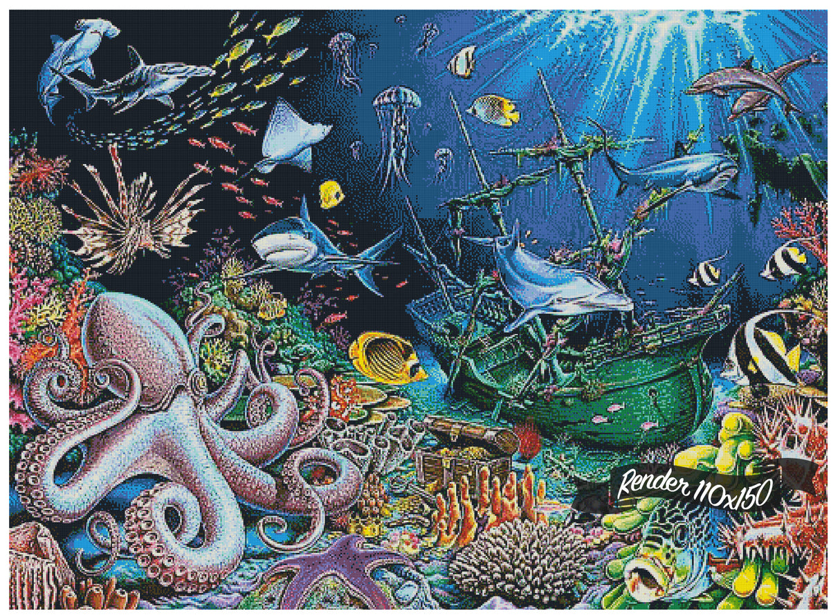 Underwater Shipwreck ©Mark Gregory. Licensed by MGL, www.mglart.com