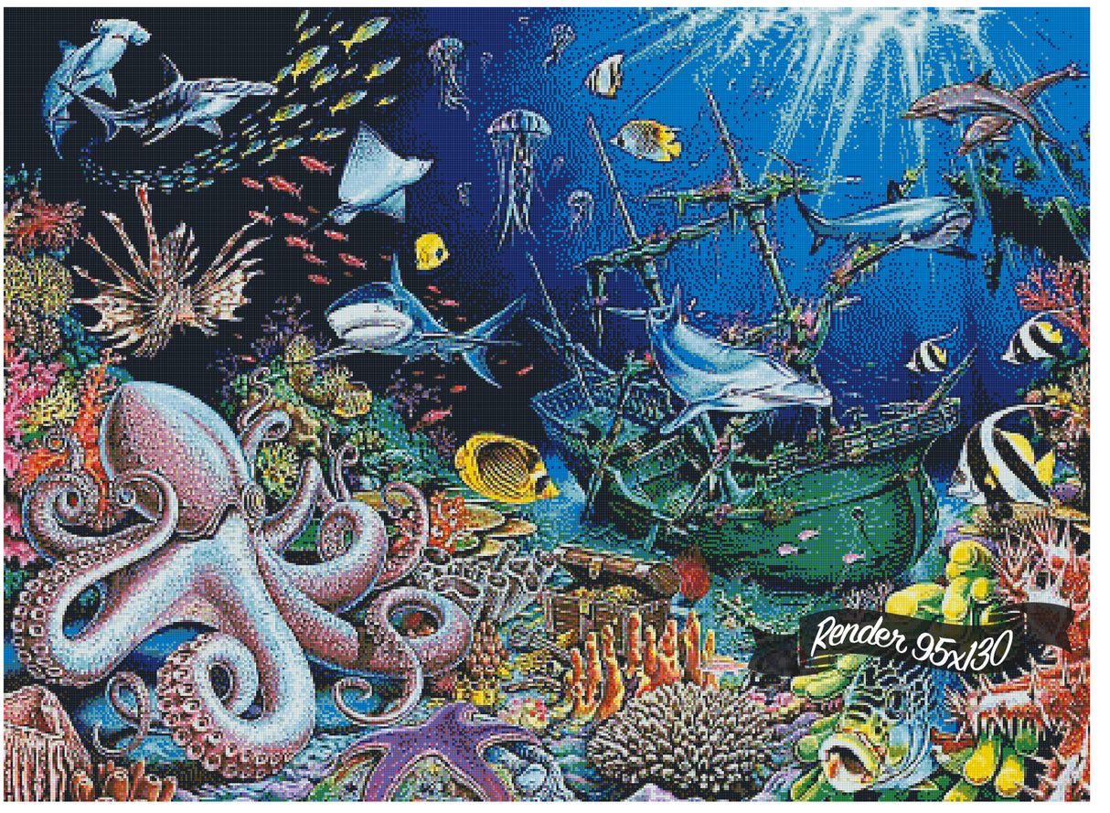 Underwater Shipwreck ©Mark Gregory. Licensed by MGL, www.mglart.com