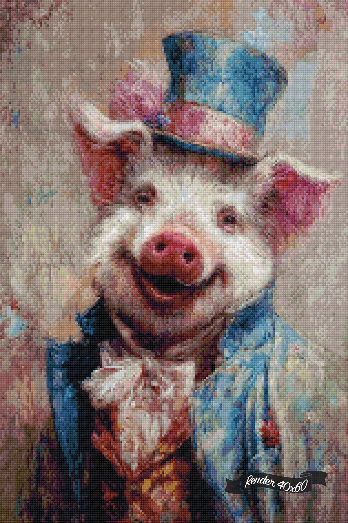 Victorian Animal Portraits - Pig ©Wumples / GratefulLicensing.com