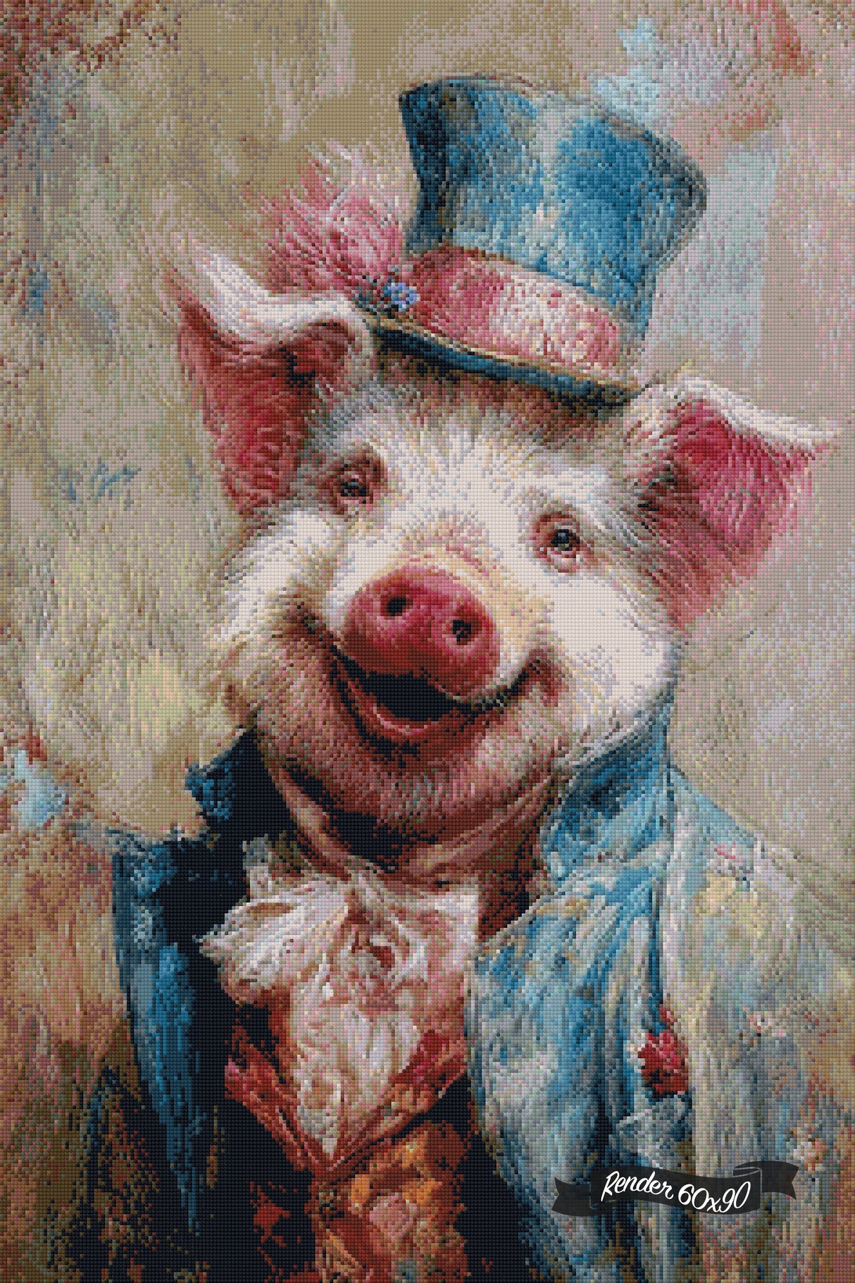 Victorian Animal Portraits - Pig ©Wumples / GratefulLicensing.com