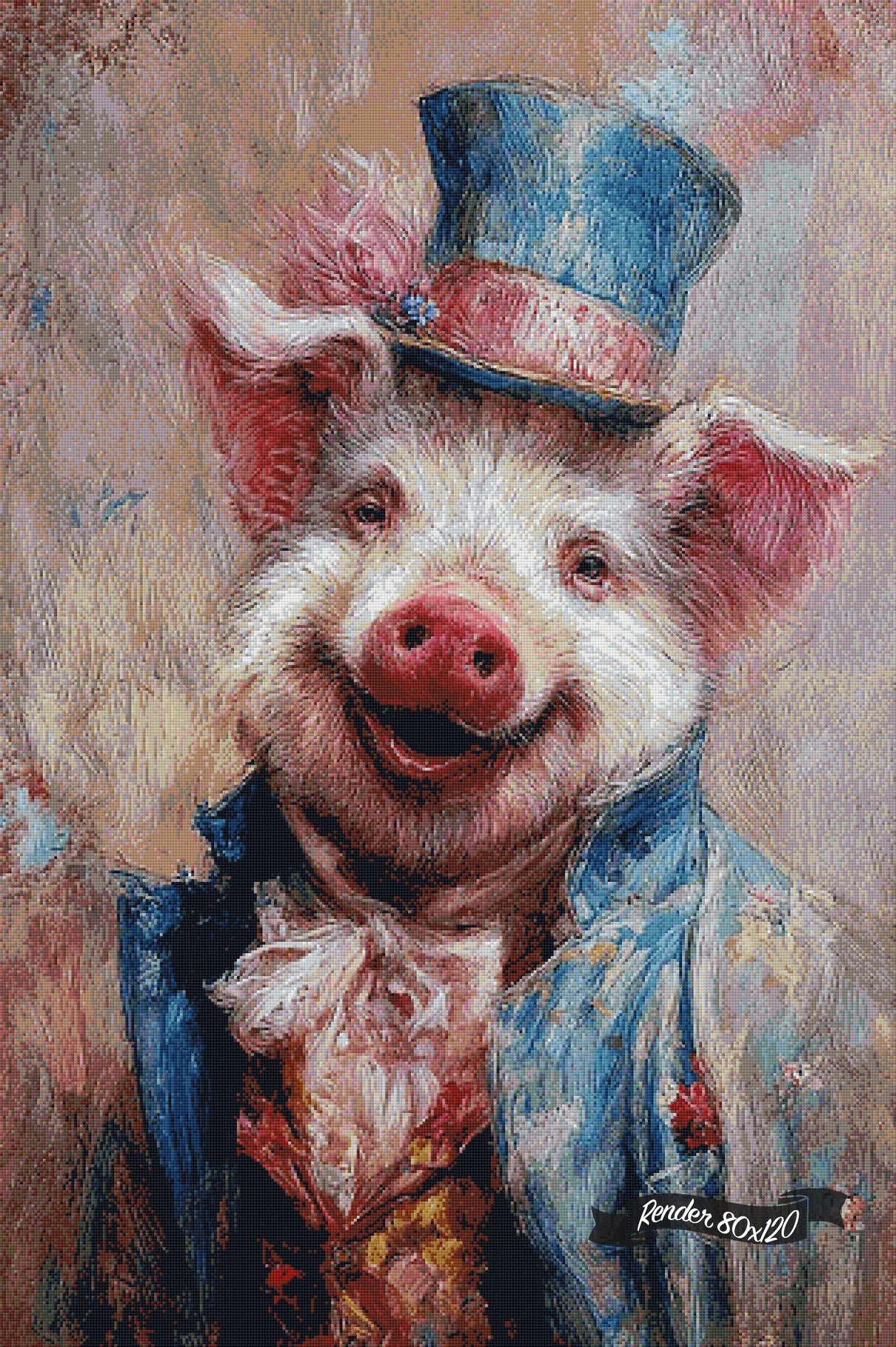 Victorian Animal Portraits - Pig ©Wumples / GratefulLicensing.com