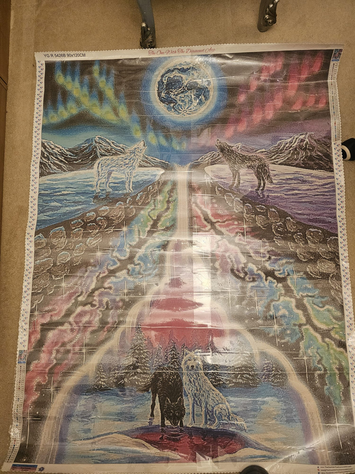 90x120cm Aurora Moon ©Altered Moon Art (Round Drill)