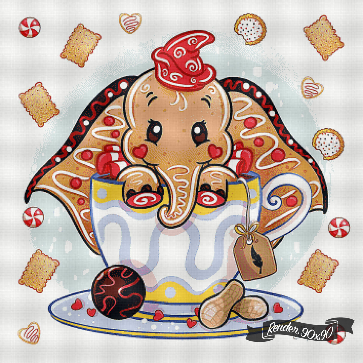 Xmas Gingerbread - Dumbo ©Céline Lecomte