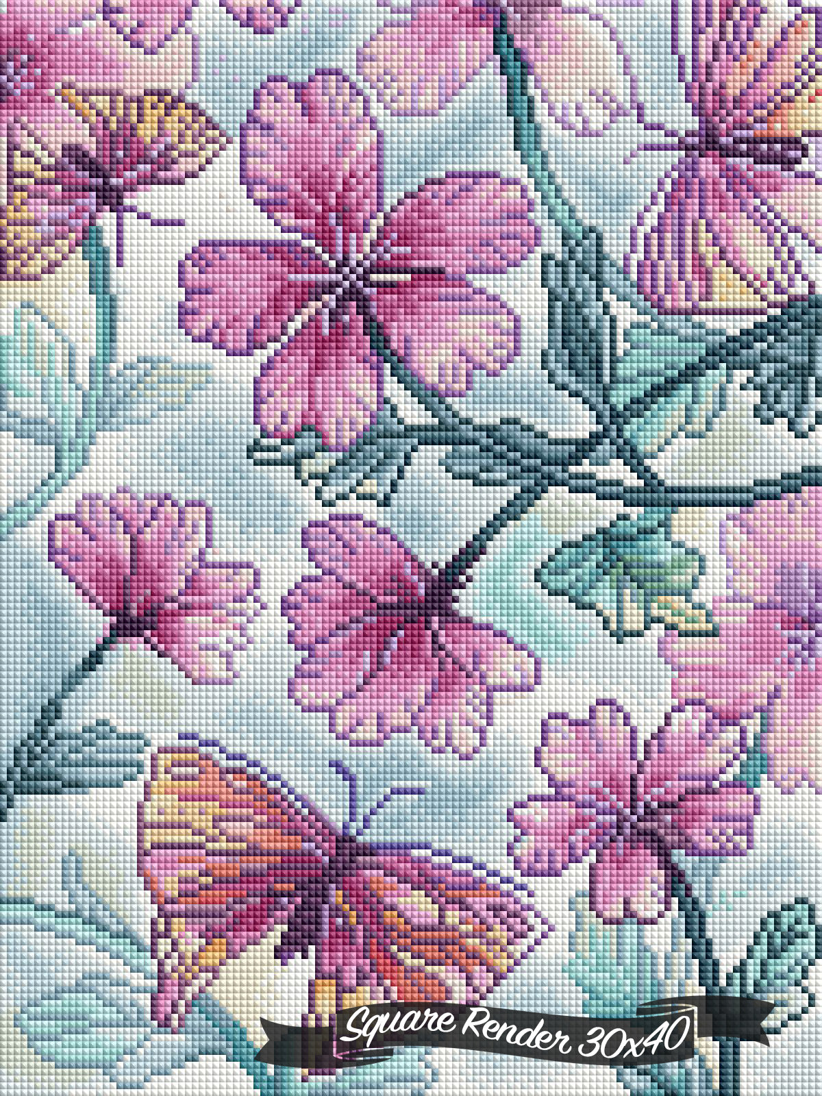 *Hand-Rendered* Spring Flowers ©Emilie Jarrige