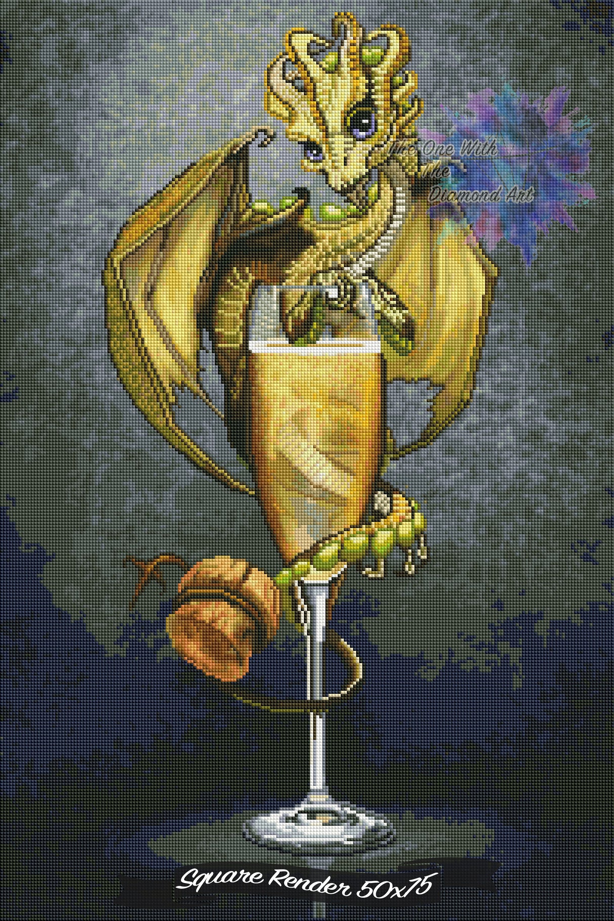 *Hand-Rendered* Champagne Dragon ©Stanley Morrison