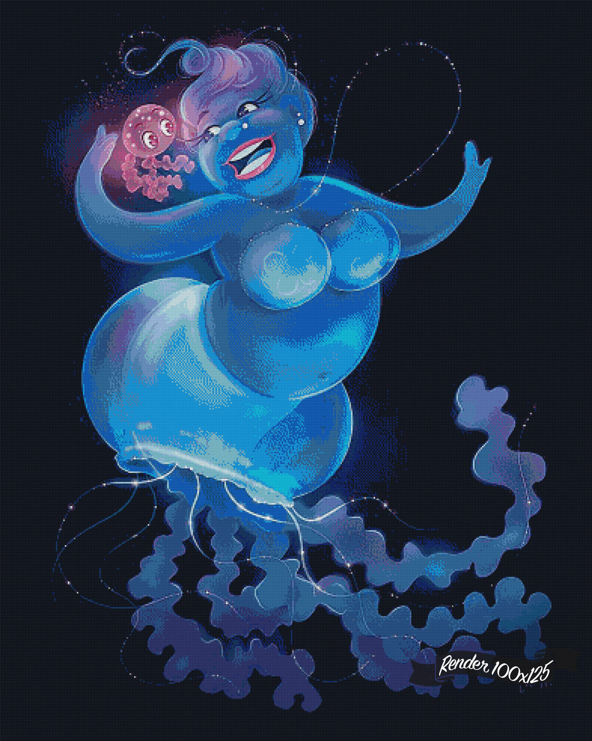 Bioluminescent Mermay ©Céline Lecomte
