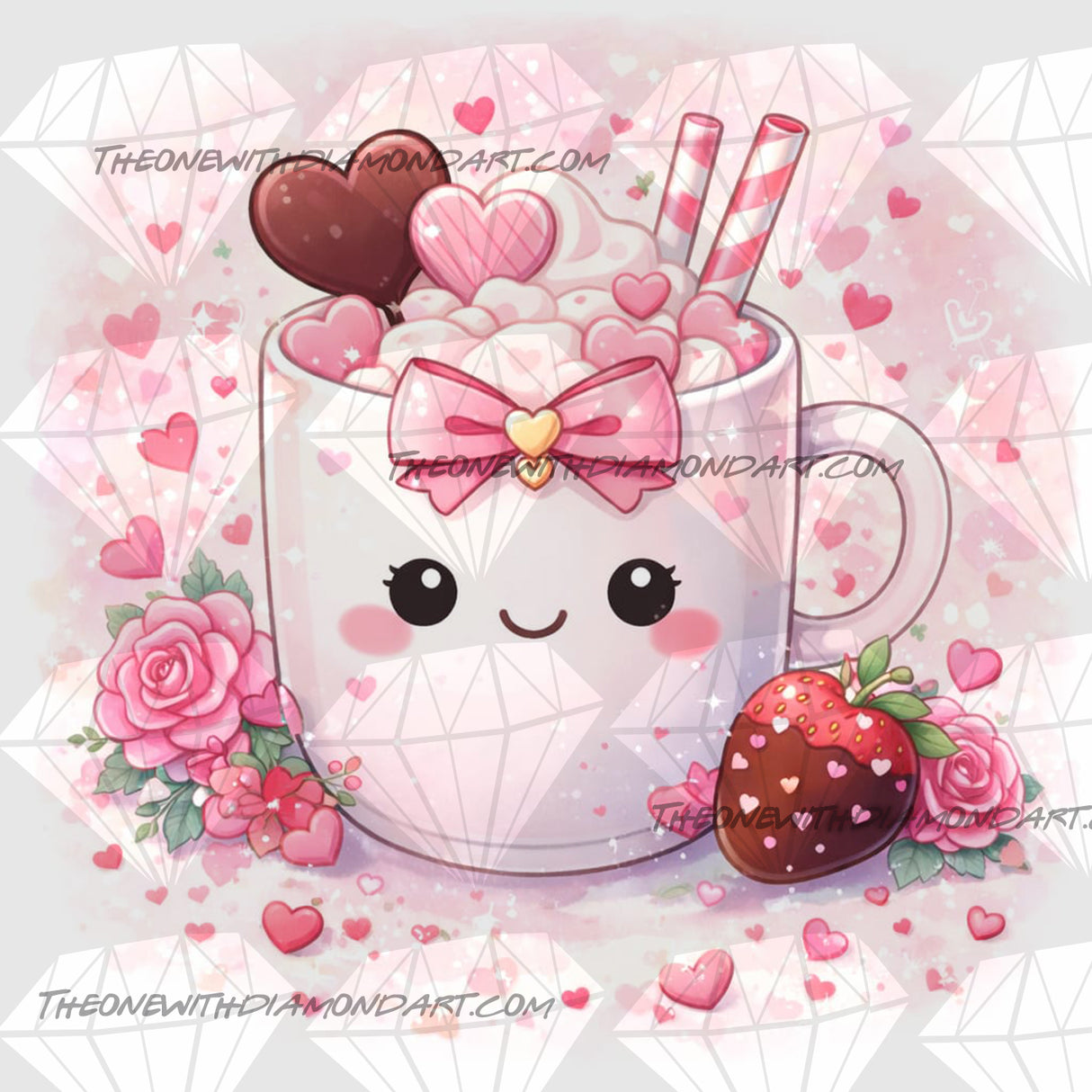 Cozy Cups - February ©The One With The Diamond Art