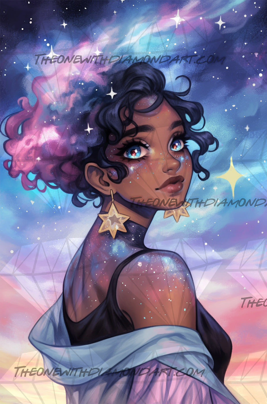 Galaxies Behind Her Eyes ©Shala Jarias