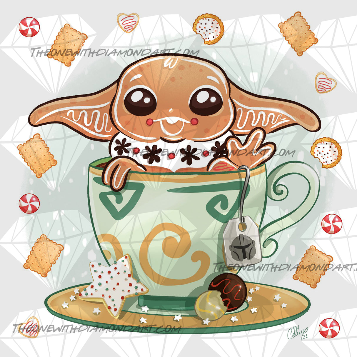 Xmas Gingerbread - Grogu ©Céline Lecomte