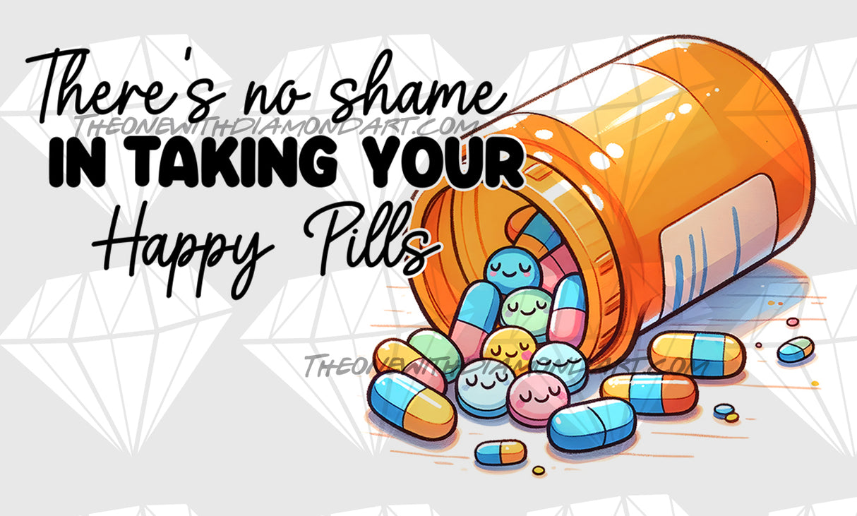 30x50cm Happy Pills (Square)