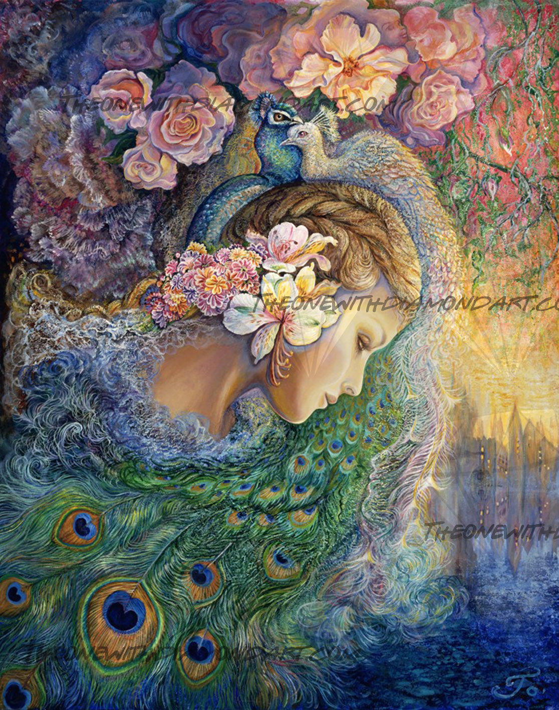 *Paint By Numbers* Peacock Daze ©Josephine Wall