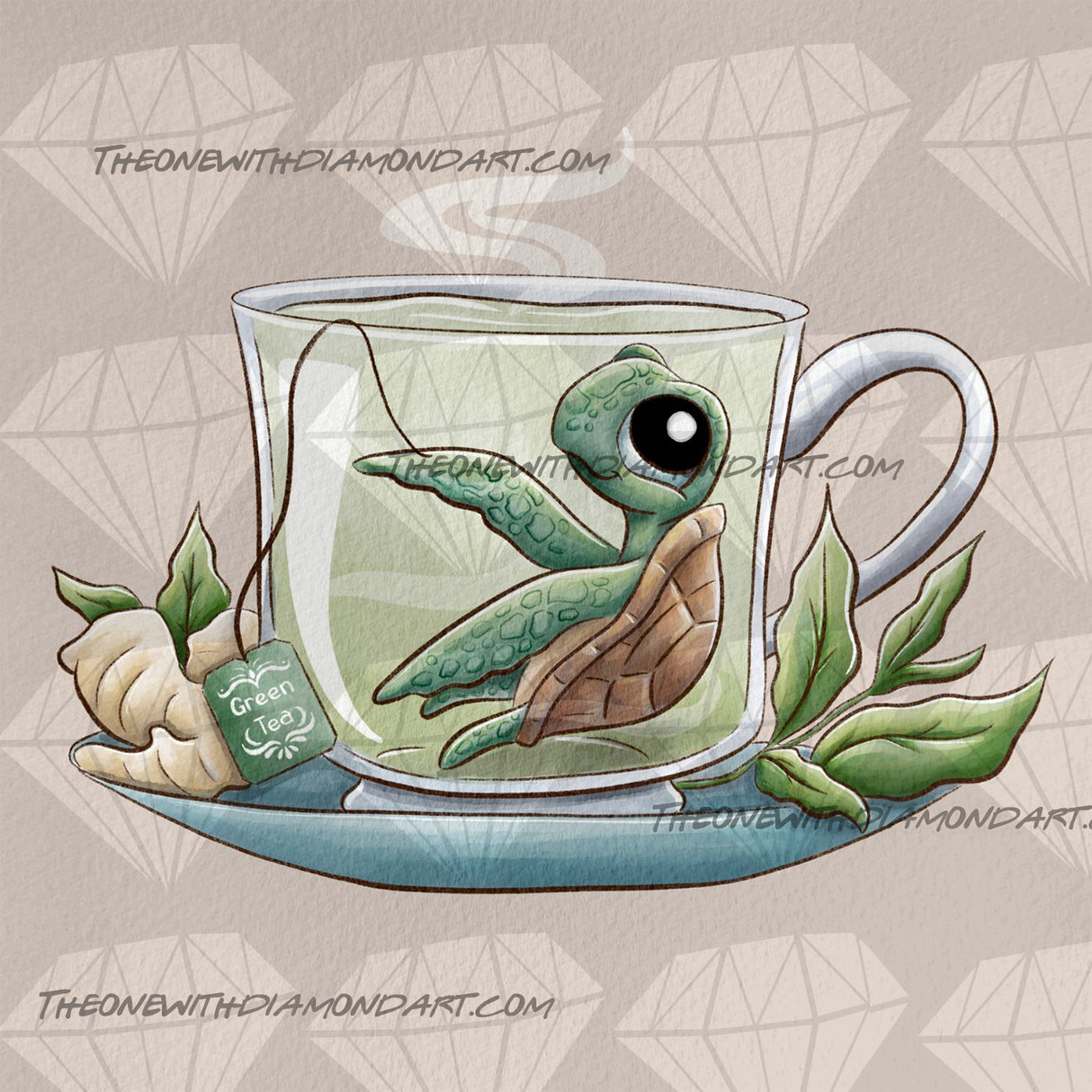 Tea Collective - Sea Turtle ©Parente Illustration