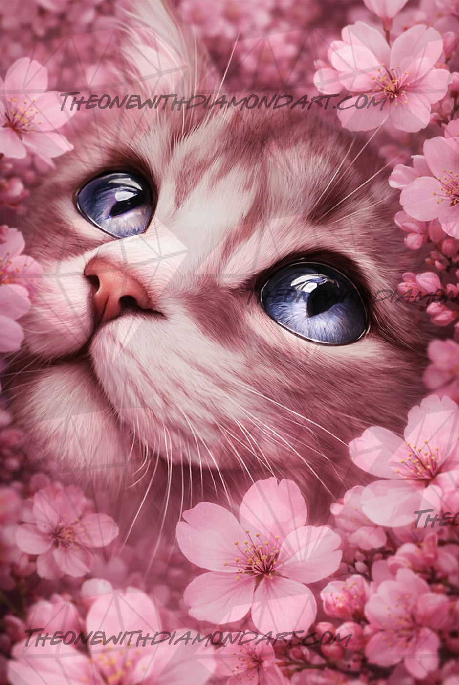 Valentine's Kitty ©The One With The Diamond Art