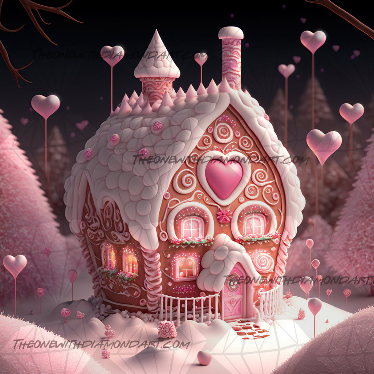 Gingerbread Love Shack ©Cocomarshmallow Art