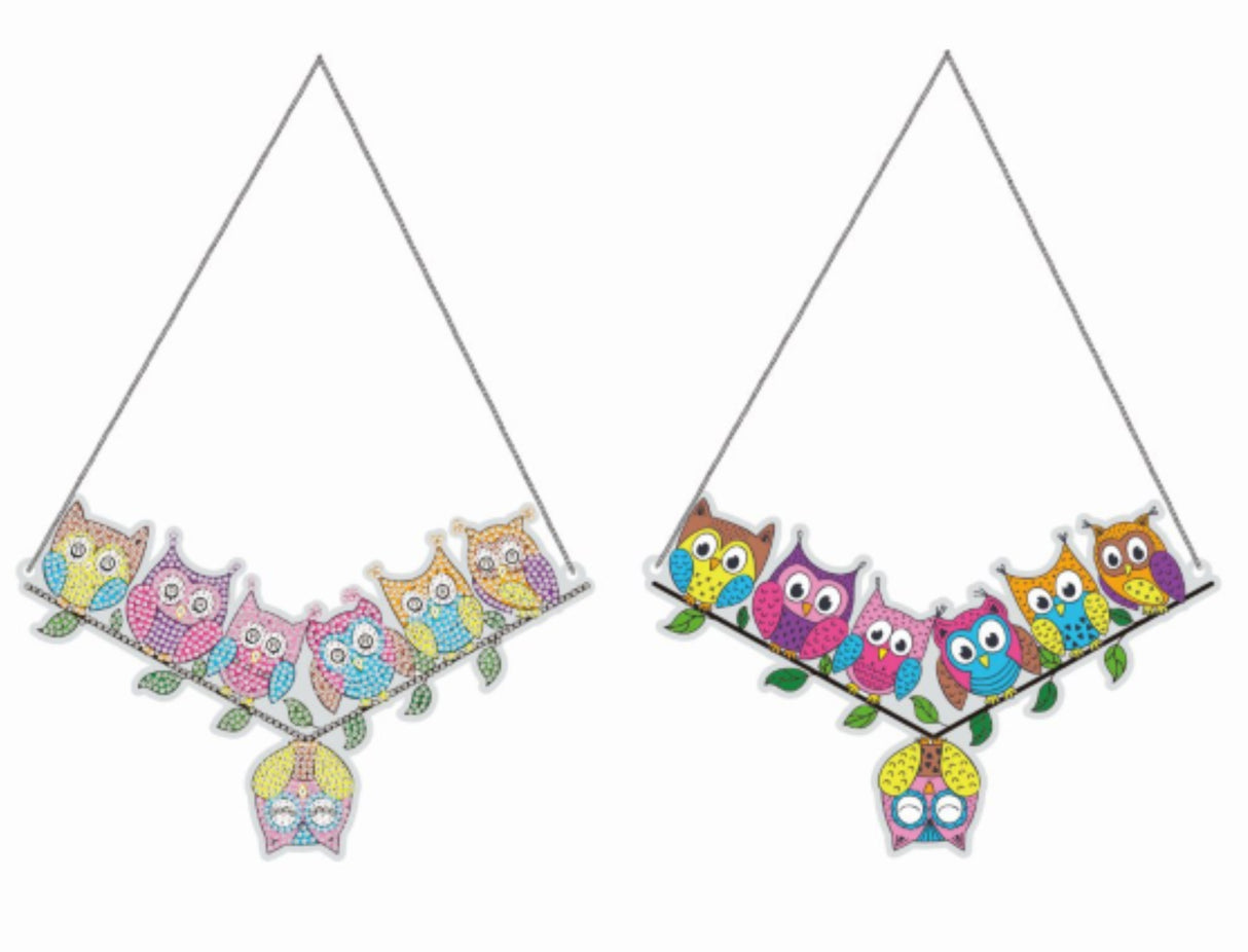 Bright Owls Suncatcher