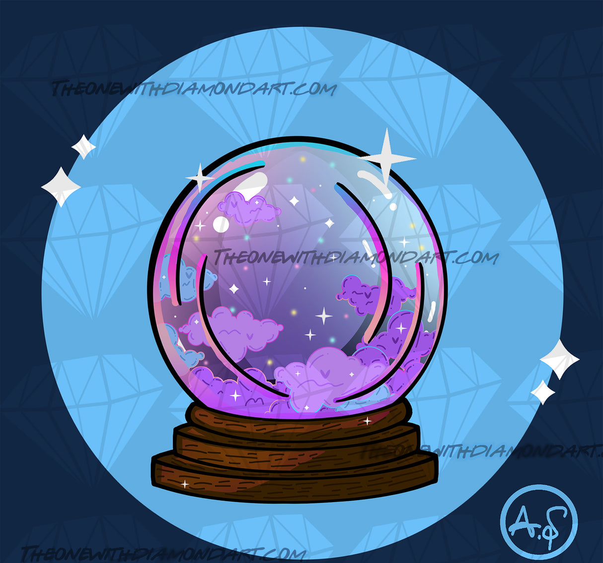 Inktober - Crystal Ball ©Aaliyah @ Craftie Nymphs