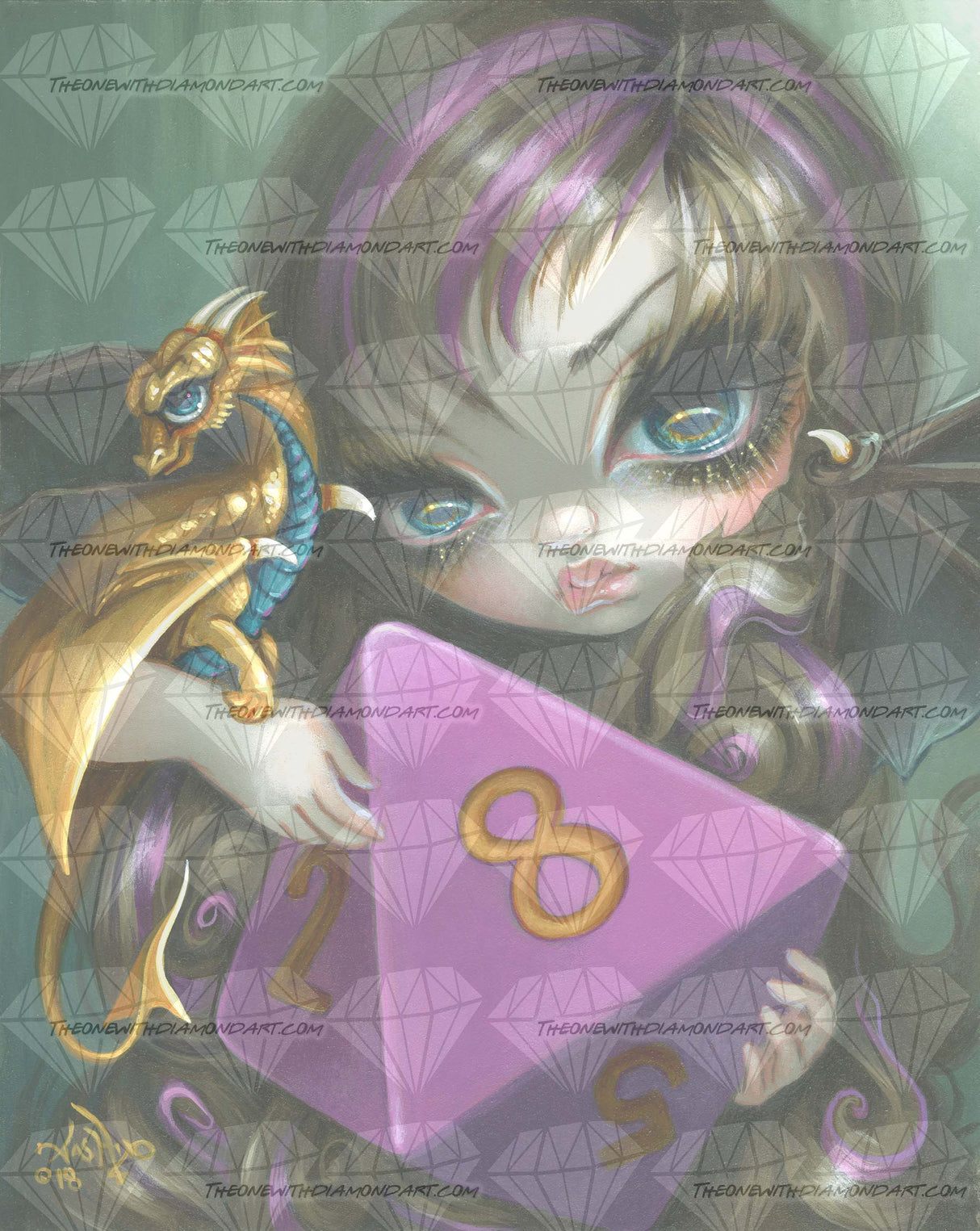 8 Sided Dice Fairy ©Jasmine Becket-Griffith