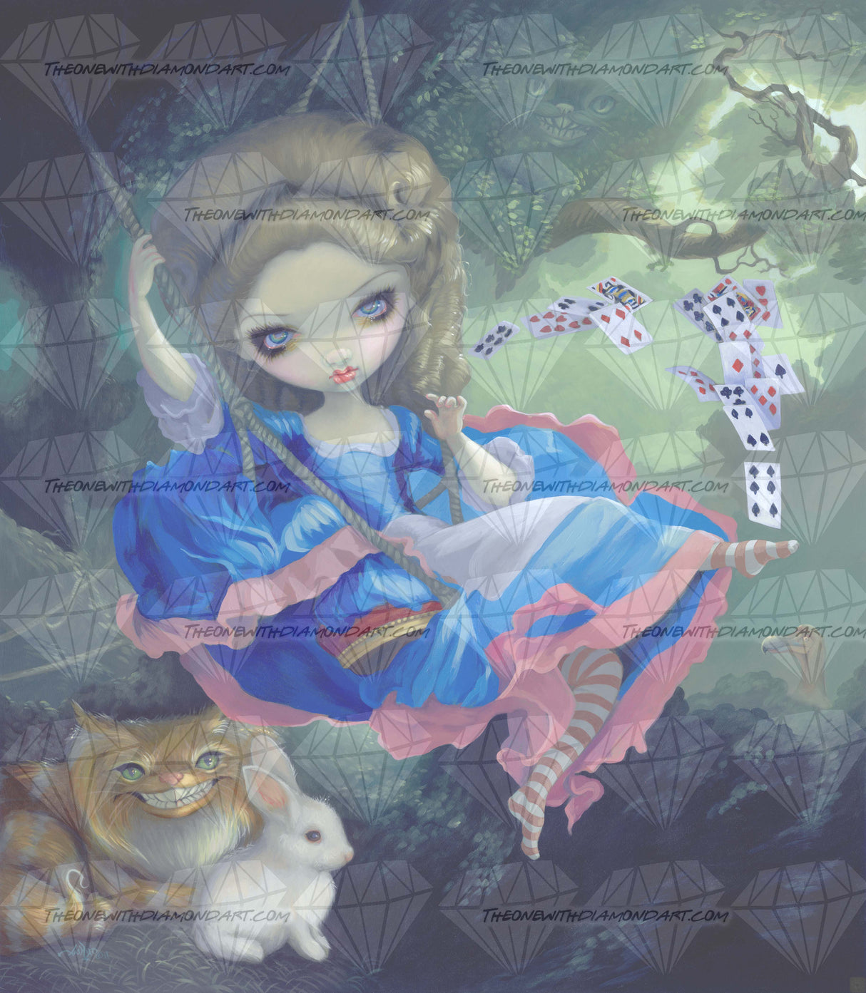 Alice In Fragonards Swing ©Jasmine Becket-Griffith