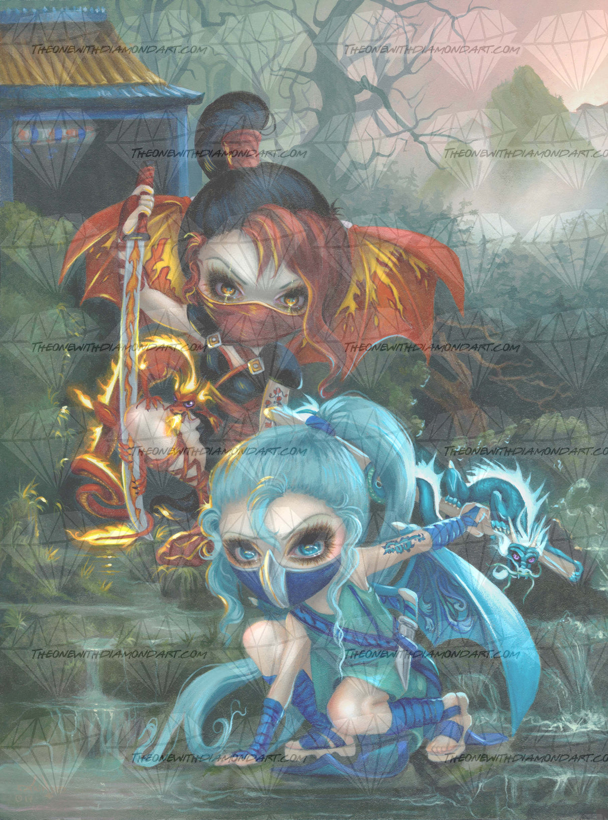 Ninja Dragonlings ©Jasmine Becket-Griffith