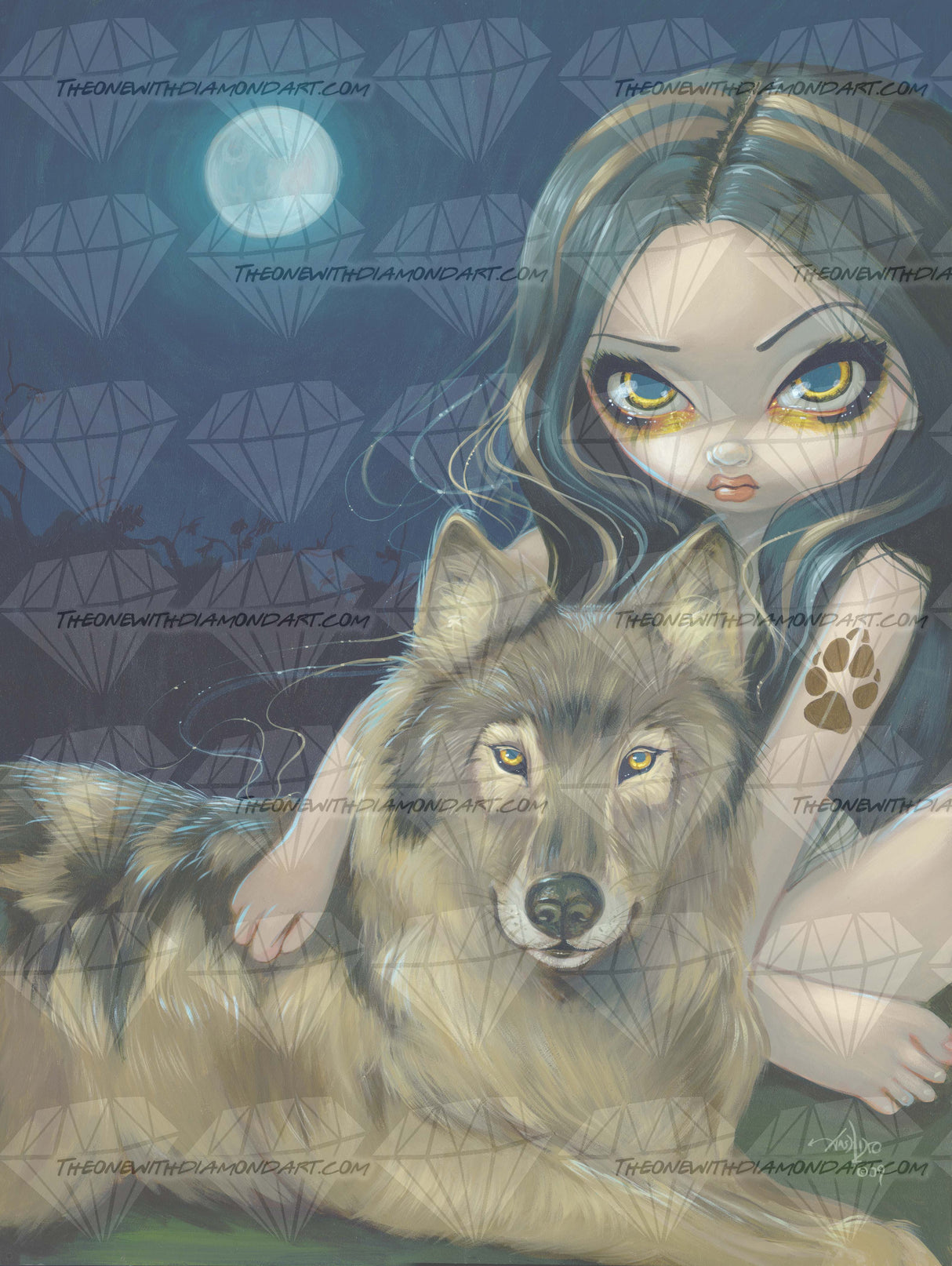 Wolf Moon © Jasmine Becket-Griffith