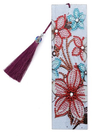 Red Floral Bookmark