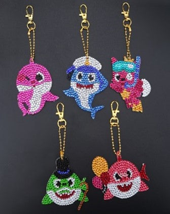 Shark Keyrings (5 Pack)