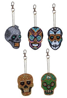 Skull Keyrings (5 Pack)