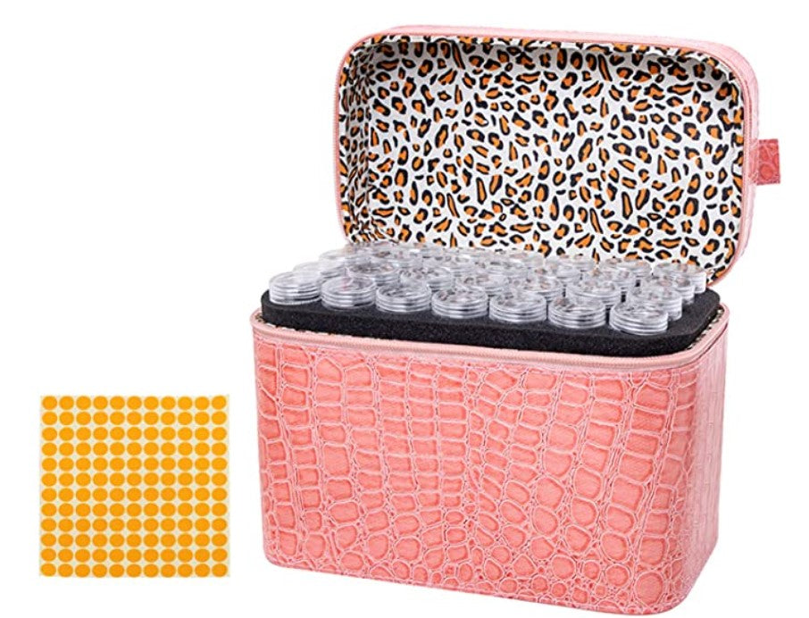 Crocodile Print Storage Case (84pcs) (Various Colours)