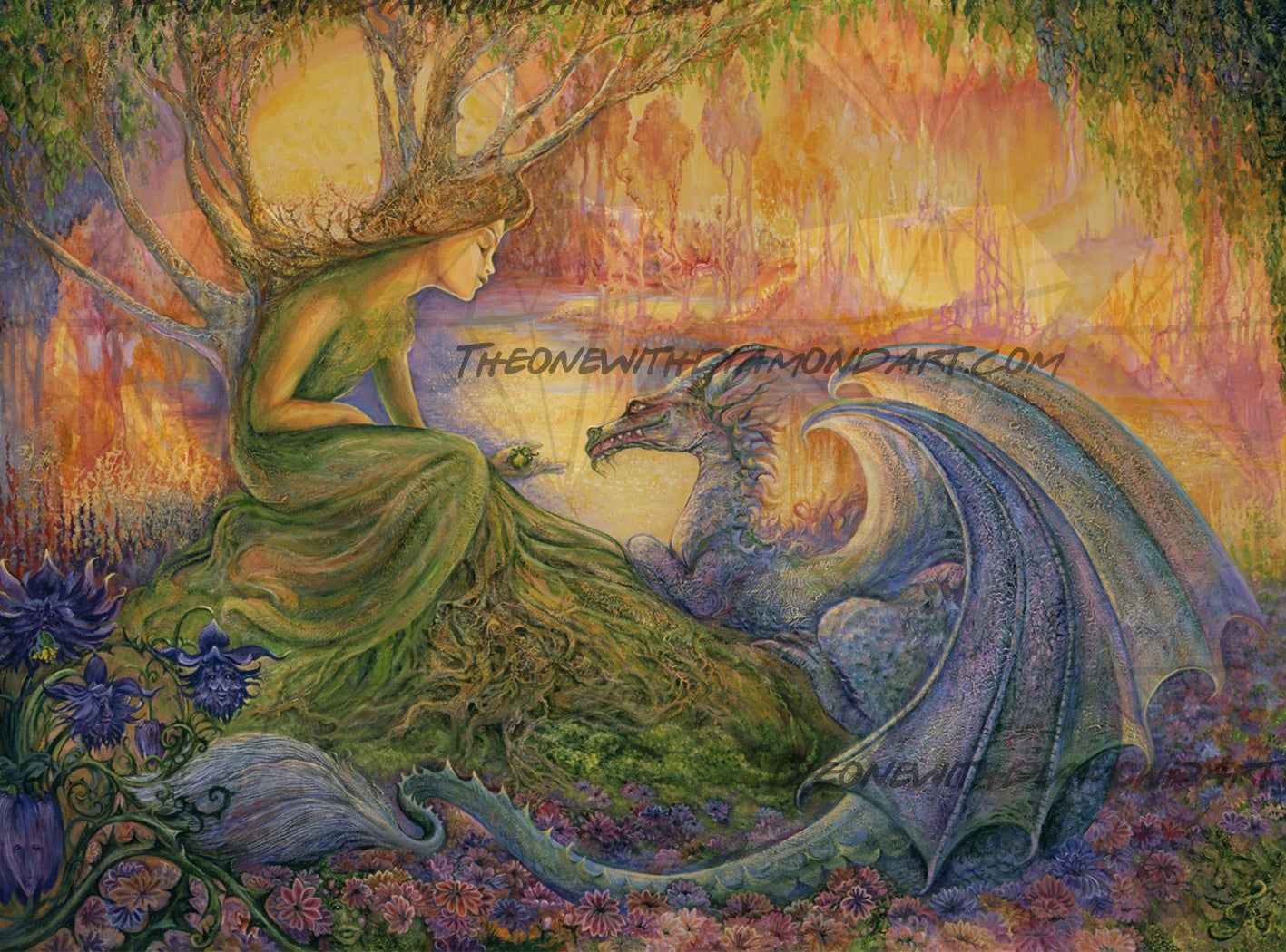 Fairy And Dragon - Diamond Paintings 