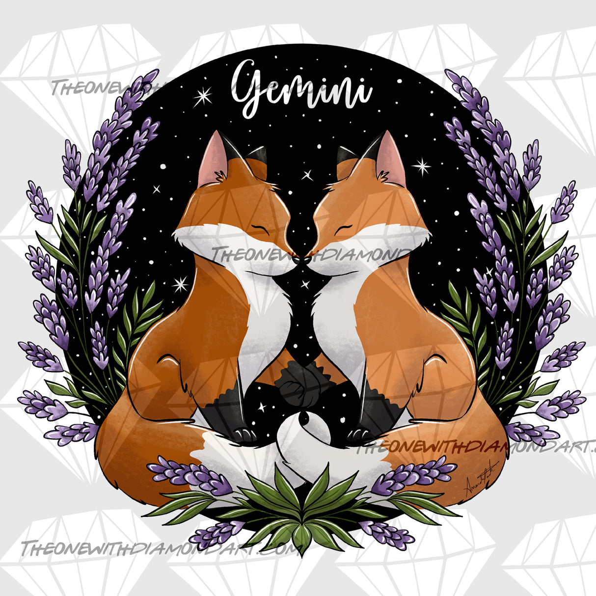 Cute Gemini ©Parente Illustration