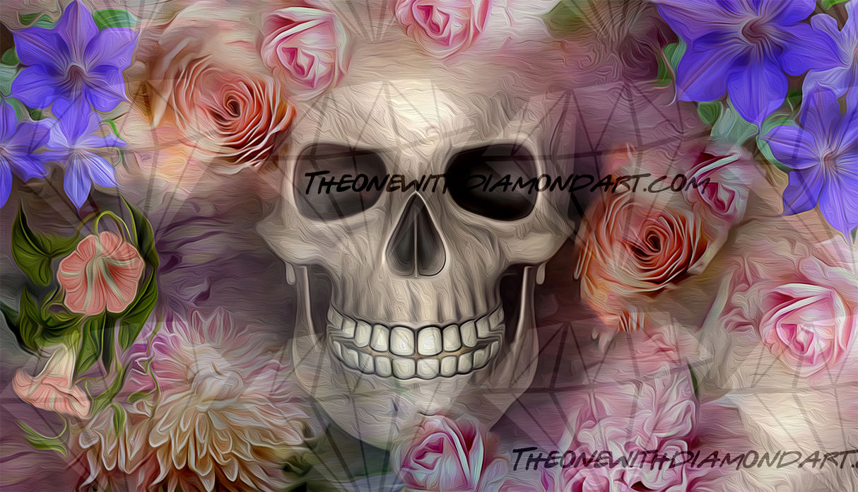 Skull And Flowers