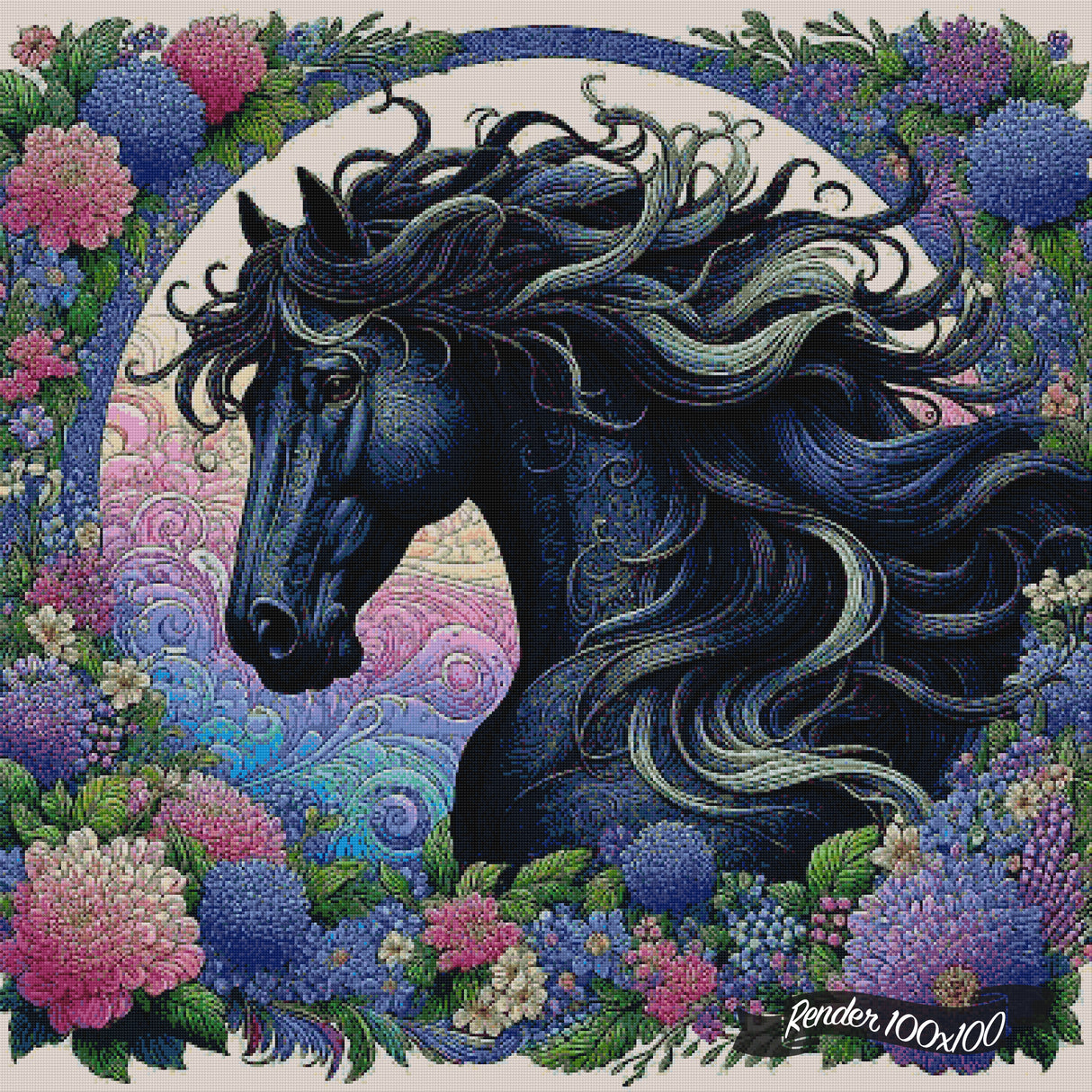 Floral Steed ©Theresa Raymer