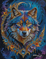 Bluesy Wolf Motif ©CajunBeauty