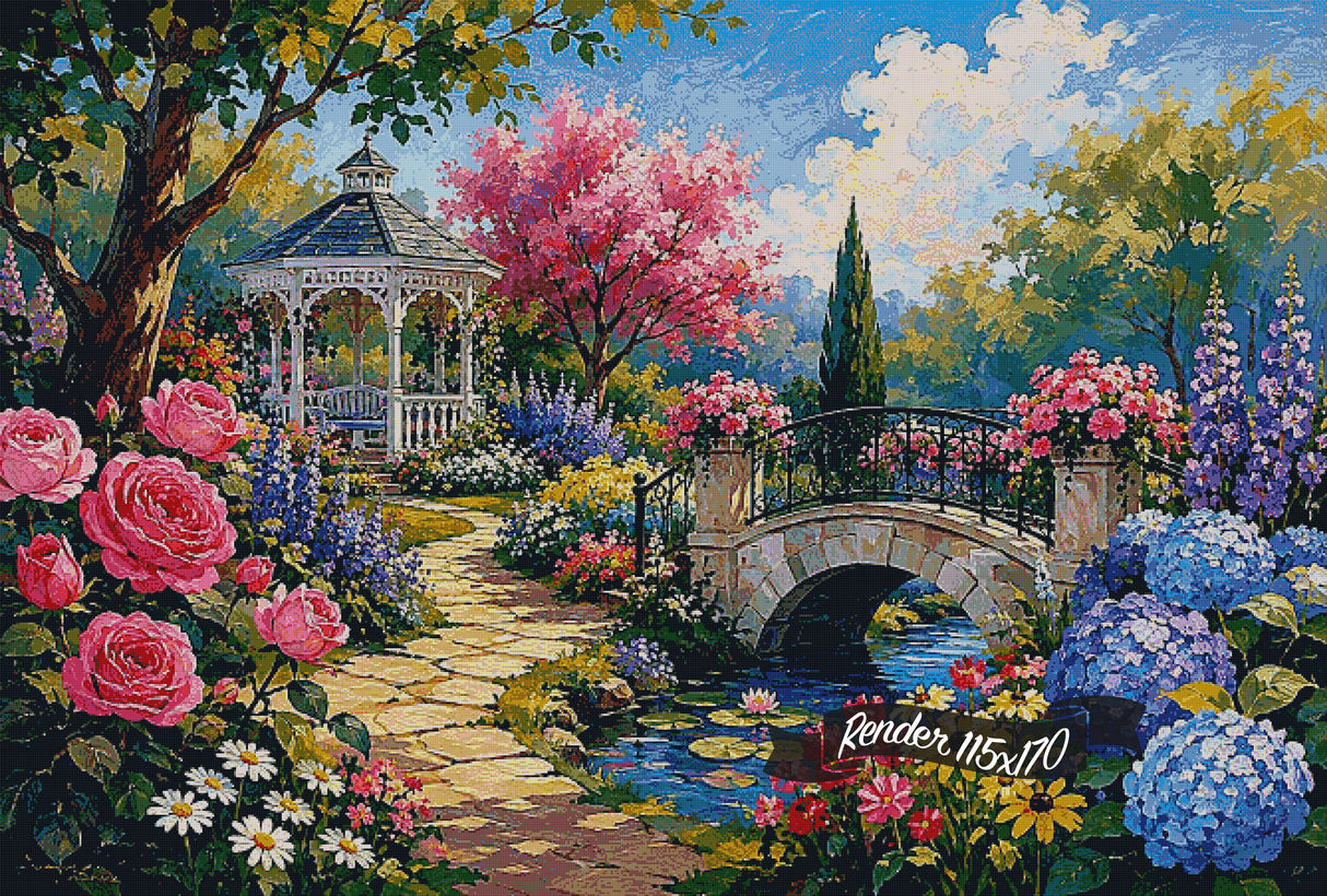 Bandstand In The Sun ©The One With The Diamond Art