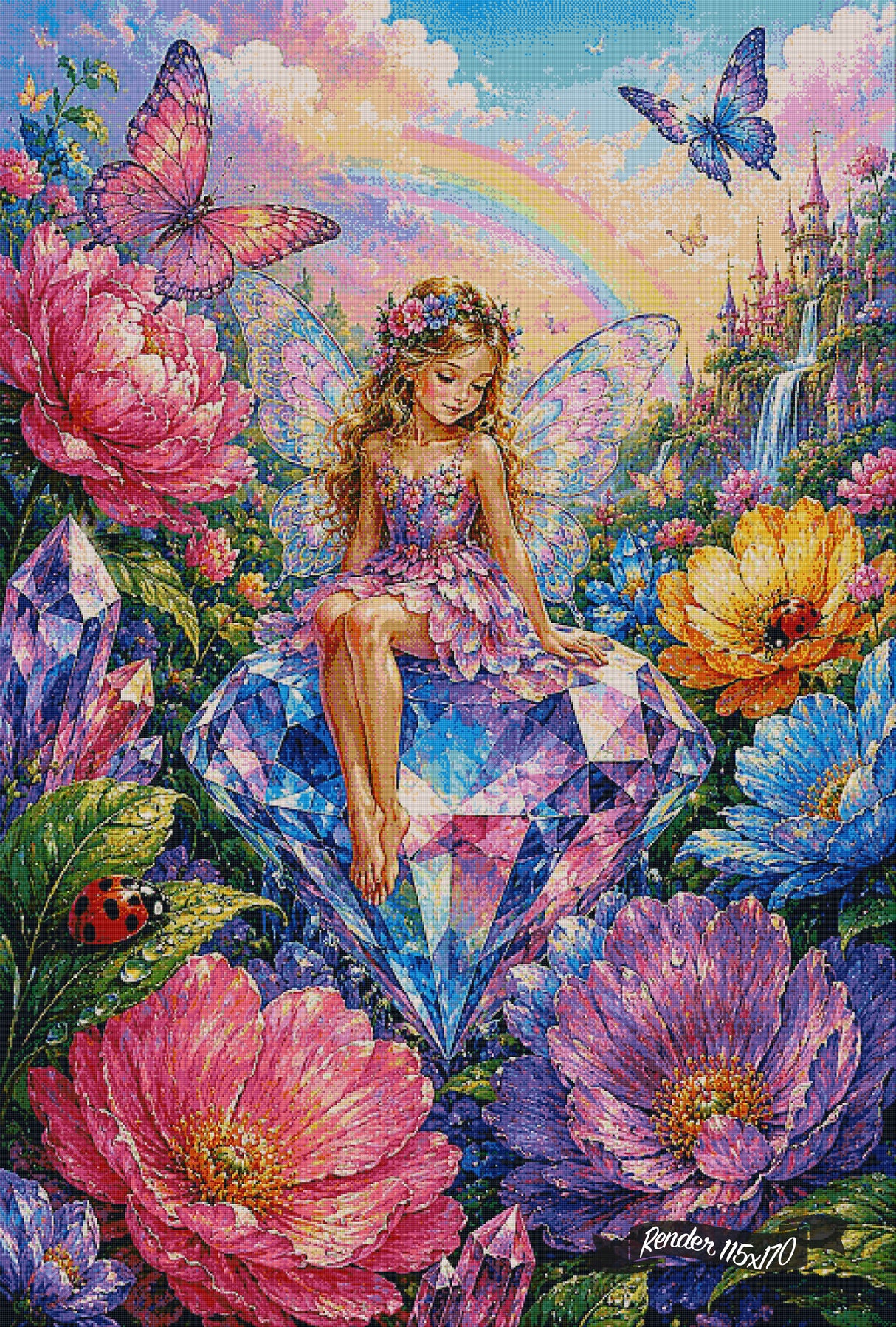 The Jeweled Garden ©The One With The Diamond Art