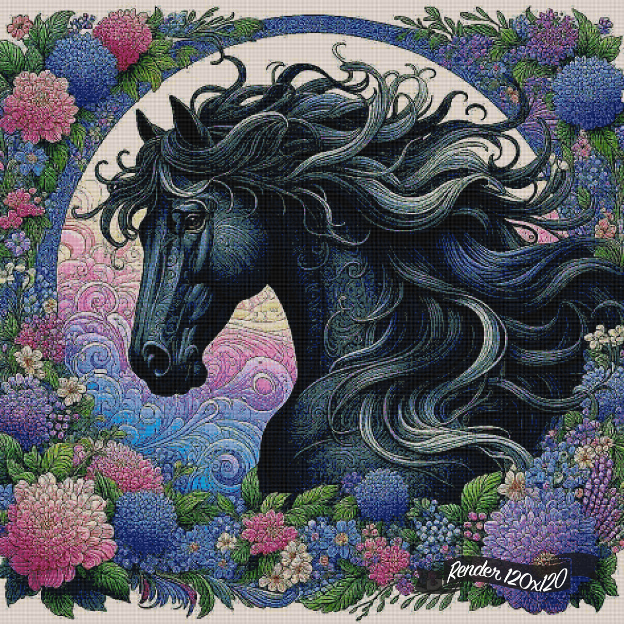 Floral Steed ©Theresa Raymer