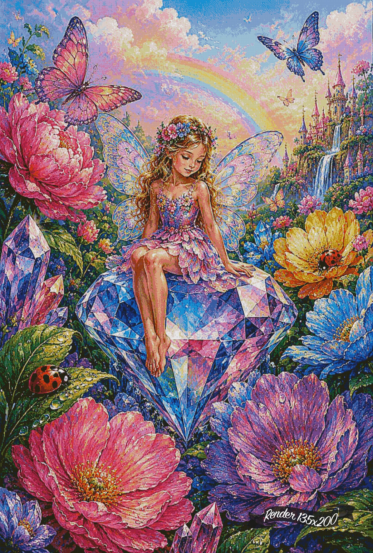 The Jeweled Garden ©The One With The Diamond Art