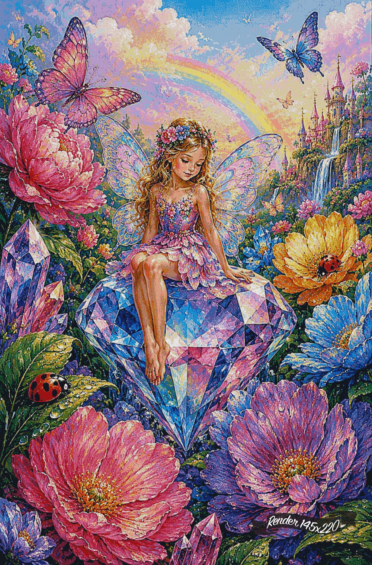 The Jeweled Garden ©The One With The Diamond Art