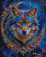 Bluesy Wolf Motif ©CajunBeauty