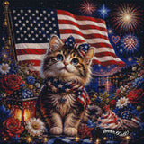 The All-American Kitty ©The One With The Diamond Art
