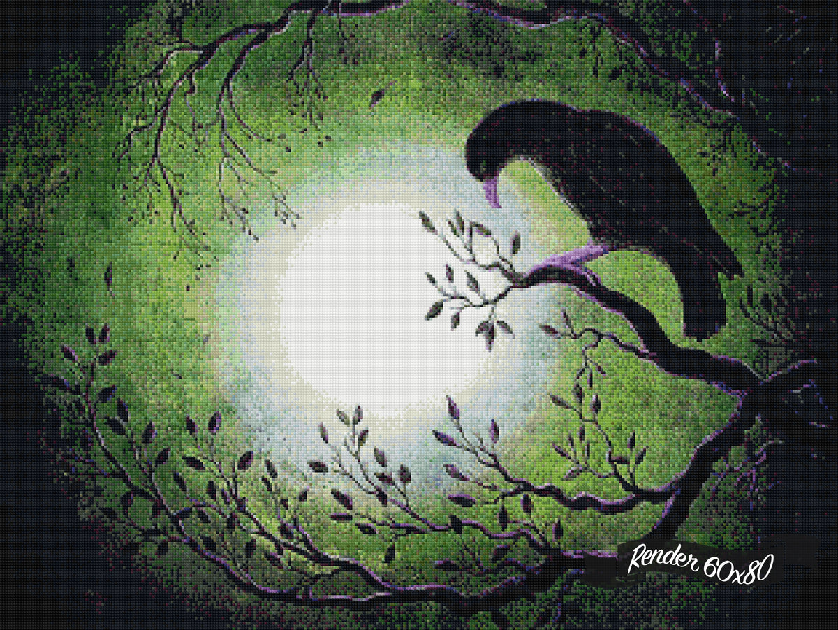 Ominous Bird In Somber Tones ©Laura Milnor Iverson