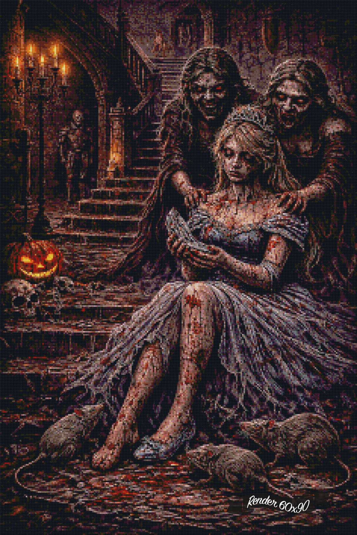 Twisted Tales - The Glass Slipper Massacre ©The One With The Diamond Art
