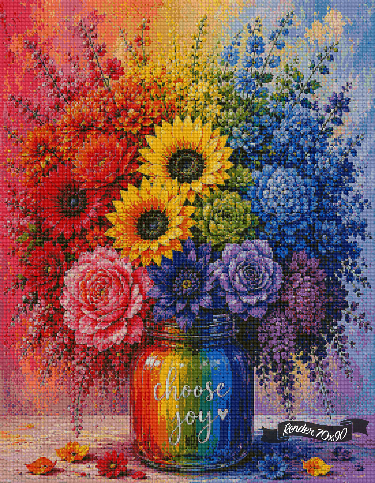 Choose Joy ©The One With The Diamond Art