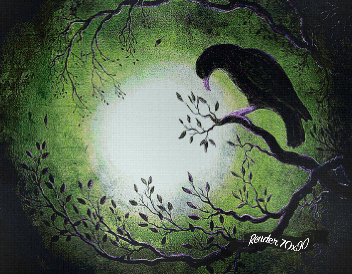 Ominous Bird In Somber Tones ©Laura Milnor Iverson
