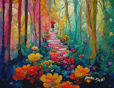 Rainbow Forest ©Hannah @ IterationsCrafts