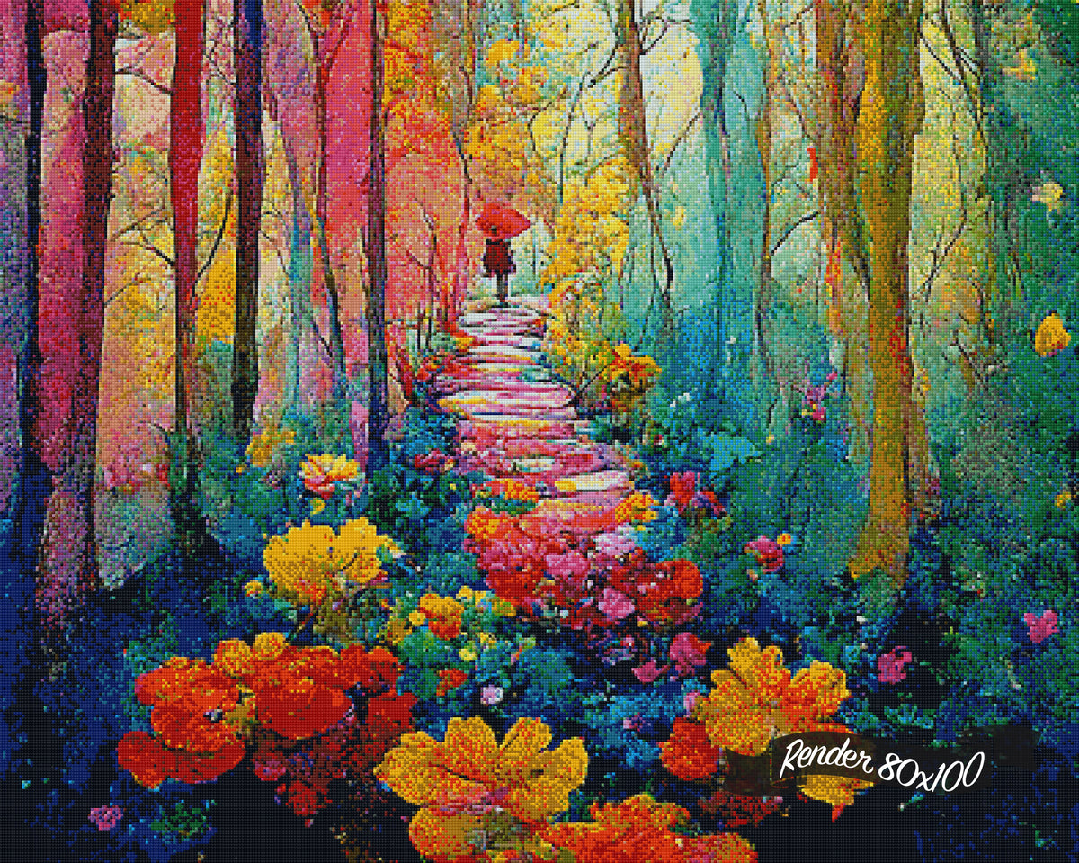 Rainbow Forest ©Hannah @ IterationsCrafts