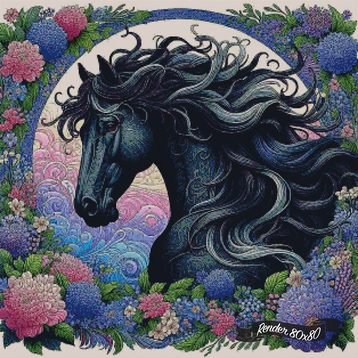 Floral Steed ©Theresa Raymer