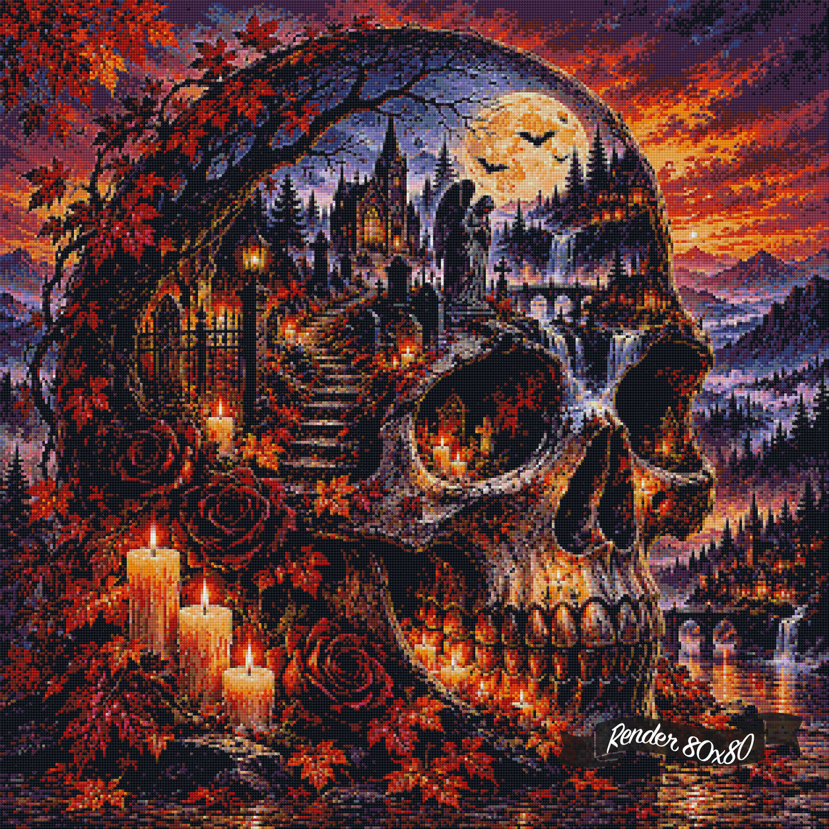 Where the Dead Dream ©The One With The Diamond Art