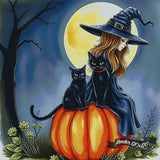 A Witch And Her Familiars ©Melody Millward